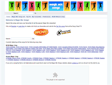 Tablet Screenshot of magicmicsongs.com